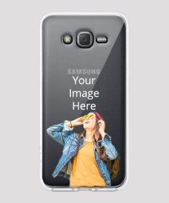 Transparent Customized Soft Back Cover for Samsung Galaxy J2 2015