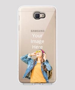 Transparent Customized Soft Back Cover for Samsung Galaxy On7 Prime