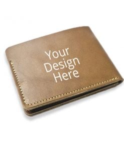 Customized Leather Wallet for Men - Brown