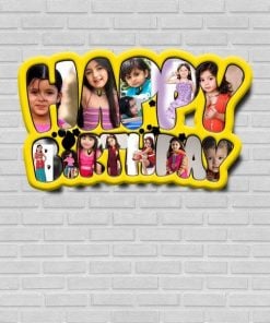 Happy Birthday Customized Photo Wooden Frame Wall Hanging