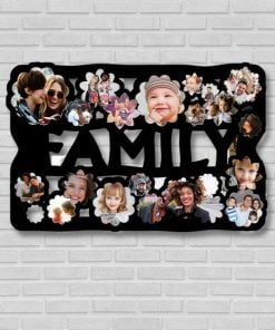 Family Customized Photo Wooden Frame Wall Hanging