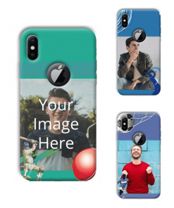 Sports Design Design Custom Back Case for Apple iPhone X with Logo Cut