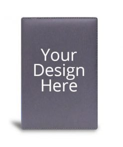 Customized Leather Notebook Diary - Grey