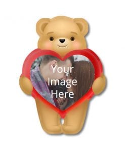 Customized Printed Fridge Photo Magnet - Teddy Bear Design