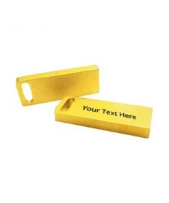 Gold Metal Bar Design Custom Printed USB Pen Drive