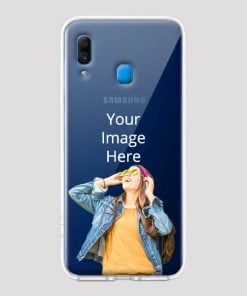 Transparent Customized Soft Back Cover for Samsung Galaxy A30