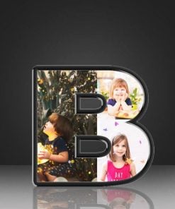 B Alphabet Customized LED Backlit Photo Frame