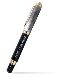 Black Pattern Metal Customized Pen