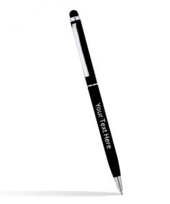Black Slim Metal Customized Pen