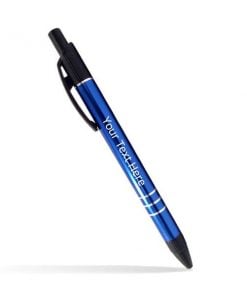 Blue Unibody Metal Customized Pen