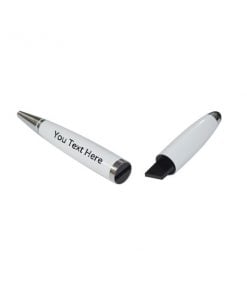 White Pen with Custom Printed USB Pen Drive