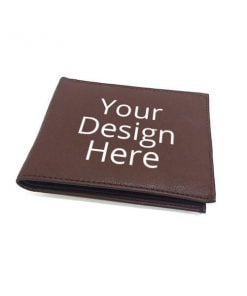 Customized Leather Wallet for Men - Dark Brown