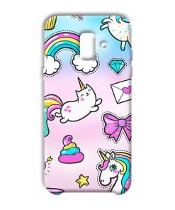 Unicorn Design Custom Back Case for Samsung Galaxy A6 Plus
