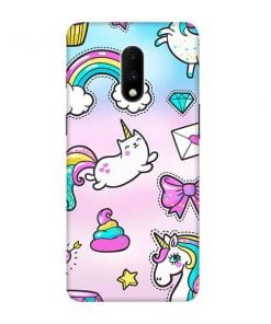 Unicorn Design Custom Back Case for OnePlus 7