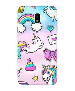 Unicorn Design Custom Back Case for Samsung Galaxy J4