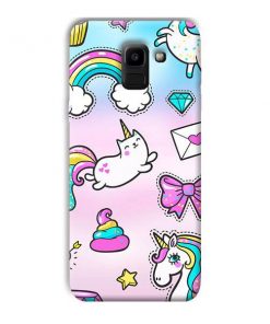 Unicorn Design Custom Back Case for Samsung Galaxy J6 (2018, Infinity Display)