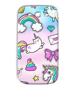 Unicorn Design Custom Back Case for Samsung Galaxy S3 Neo