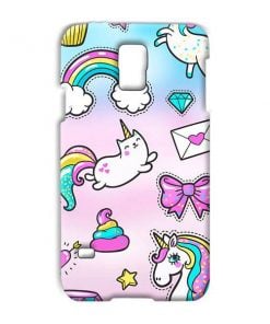 Unicorn Design Custom Back Case for Samsung Galaxy S5