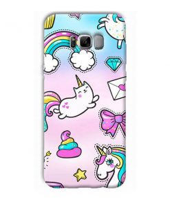 Unicorn Design Custom Back Case for Samsung Galaxy S8 Plus