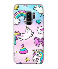 Unicorn Design Custom Back Case for Samsung Galaxy S9 Plus