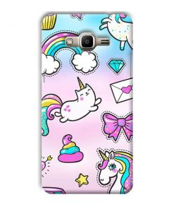 Unicorn Design Custom Back Case for Samsung Galaxy J2 Prime