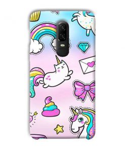 Unicorn Design Custom Back Case for OnePlus 6