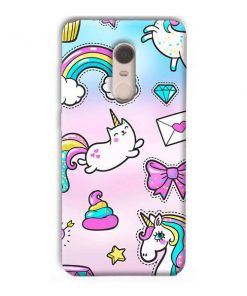 Unicorn Design Custom Back Case for Xiaomi Redmi Note 5
