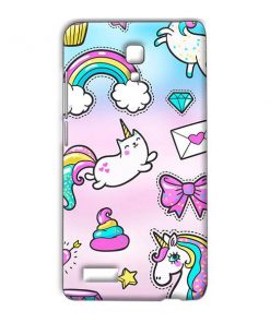 Unicorn Design Custom Back Case for Xiaomi Redmi Note Prime