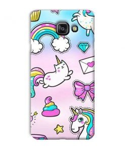 Unicorn Design Custom Back Case for Samsung Galaxy A7 2016