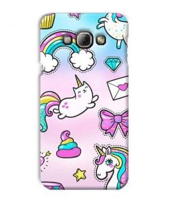 Unicorn Design Custom Back Case for Samsung Galaxy A8