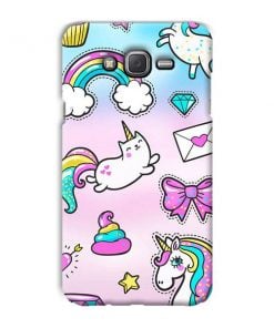 Unicorn Design Custom Back Case for Samsung Galaxy J3
