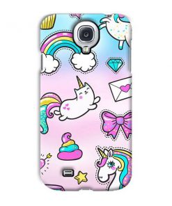 Unicorn Design Custom Back Case for Samsung Galaxy S4