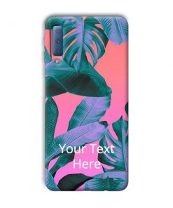 Sunset Leaves Design Custom Back Case for Samsung Galaxy A7 2018