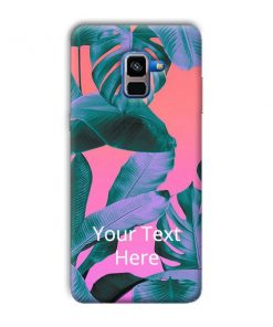Sunset Leaves Design Custom Back Case for Samsung Galaxy A8 Plus