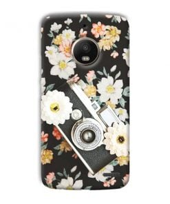 Retro Camera Design Custom Back Case for Motorola Moto E4
