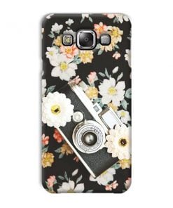 Retro Camera Design Custom Back Case for Samsung Galaxy E7