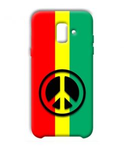 Peace Symbol Design Custom Back Case for Samsung Galaxy A6 Plus