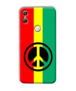 Peace Symbol Design Custom Back Case for Motorola One Power