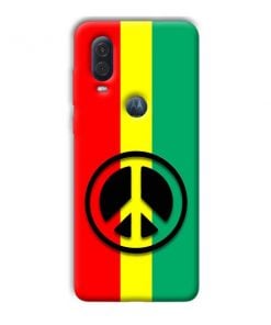 Peace Symbol Design Custom Back Case for Motorola One Vision