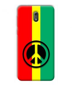 Peace Symbol Design Custom Back Case for Nokia 2