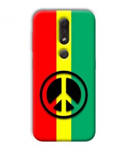 Peace Symbol Design Custom Back Case for Nokia 4.2