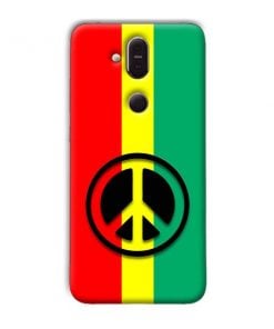 Peace Symbol Design Custom Back Case for Nokia 8.1