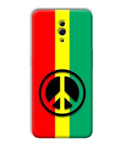 Peace Symbol Design Custom Back Case for Oppo K3