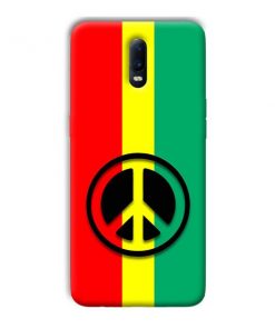 Peace Symbol Design Custom Back Case for Oppo R17