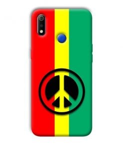 Peace Symbol Design Custom Back Case for Realme 3i