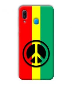 Peace Symbol Design Custom Back Case for Samsung Galaxy A20