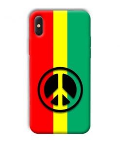 Peace Symbol Design Custom Back Case for Apple iPhone XS Max