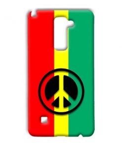 Peace Symbol Design Custom Back Case for LG Stylus 2