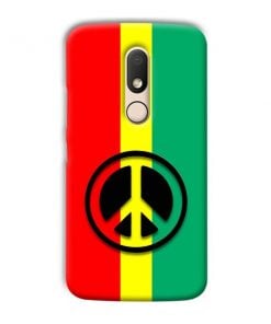 Peace Symbol Design Custom Back Case for Motorola Moto M
