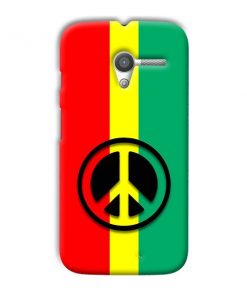 Peace Symbol Design Custom Back Case for Motorola Moto X1 1st Gen